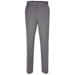 Wilvorst Herren Cut-Stresemannhose Classic-Fit Grau...