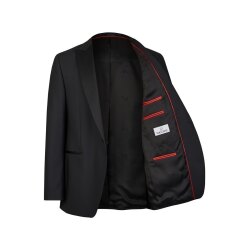 Wilvorst CLASSICs Herren Smokingsakko Modern Fit Schwarz