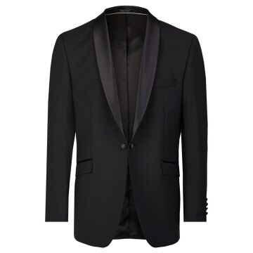 Wilvorst CLASSICs Herren Smokingsakko Schalkragen Modern Schwarz 102
