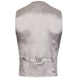 Wilvorst Herren Cut-Weste V-Neck Classic-Fit Grau...