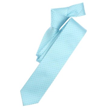 Venti Krawatte Helltürkis Gemustert 100% Seide 6cm Breit Schmale Form Fleckenabweisend