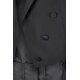 Wilvorst Herren Frack-Sakko Spitzfacon Classic-Fit Schwarz