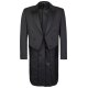 Wilvorst Herren Frack-Sakko Spitzfacon Classic-Fit Schwarz 58