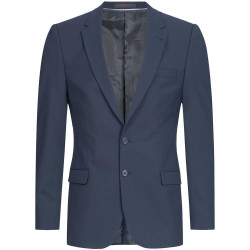 Größe 94 Greiff Corporate Wear Premium Herren Sakko Slim Fit Blau Mikrodessin Modell 1108
