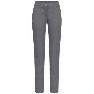 Greiff Corporate Wear CASUAL Damen Chinohose Regular-Fit Grau 38
