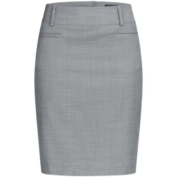 Greiff Modern WITH 37.5® Damen Stiftrock Regular-Fit Hellgrau