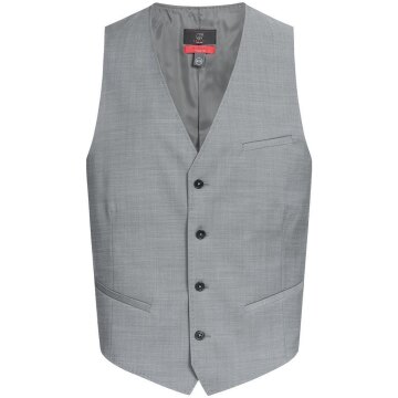 Greiff Modern WITH 37.5® Herren Weste V-Neck Regular Hellgrau