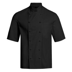 Greiff GASTRO MODA Herren Premium-Kochjacke Kurzarm Schwarz