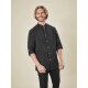 Greiff GASTRO MODA Cuisine Herren Kochjacke Bikerstyle Schwarz