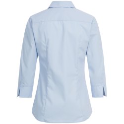 Greiff Corporate Wear BASIC Damen Business-Bluse 3/4-Arm Reverskragen Regular Fit Baumwollmix OEKO TEX® pflegeleicht Hellblau