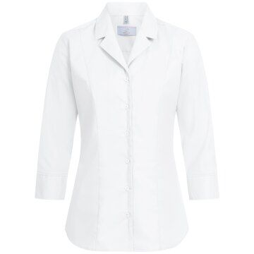 Greiff Corporate BASIC Damen Bluse 3/4 Kent Regular-Fit Weiß