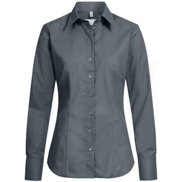 Greiff Corporate Bluse Damen BASIC Regular-Fit Anthrazit