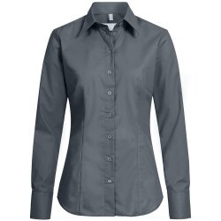 Greiff Corporate Bluse Damen BASIC Regular-Fit Anthrazit