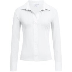Greiff SHIRTS Damen Shirtbluse Langarm Kragen V-Neck...