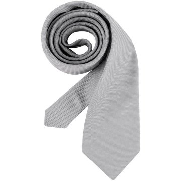 Greiff Corporate Wear Herren Krawatte Polyester OEKO TEX® Silbergrau