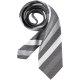 Greiff Corporate Wear Herren Krawatte Polyester OEKO TEX® Silbergrau gestreift