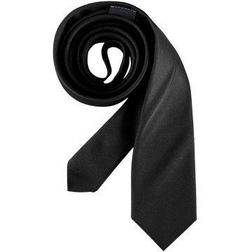 Greiff Corporate Wear Herren Krawatte Slimline 6cm OEKO TEX® Schwarz