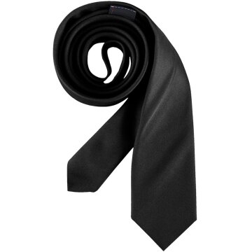 Greiff Corporate Wear Herren Krawatte Slimline 6cm OEKO TEX® Schwarz
