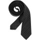Greiff Corporate Wear Herren Krawatte Slimline 6cm OEKO TEX® Schwarz/Silbergrau
