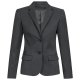 Greiff Corporate Wear BASIC Damen Business-Blazer Reverskragen Regular Fit Schurwollmix Stretch OEKO TEX® Anthrazit 34