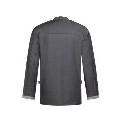 Greiff GASTRO-MODA Cuisine Herren Kochjacke Bikerstyle Anthrazit XXL