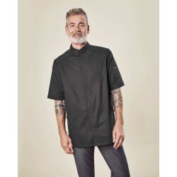Greiff GASTRO MODA Cuisine Herren Premium-Kochjacke Kurz Schwarz L