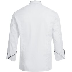 Greiff GASTRO-MODA Cuisine Herren Kochjacke Paspelierung Weiß M