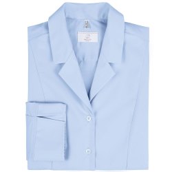 Greiff Corporate Wear BASIC Damen Business-Bluse 3/4-Arm Reverskragen Regular Fit Baumwollmix OEKO TEX® pflegeleicht Hellblau 32