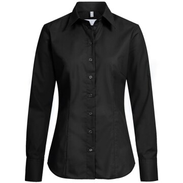 Greiff Corporate Bluse Damen BASIC Regular-Fit Schwarz 32