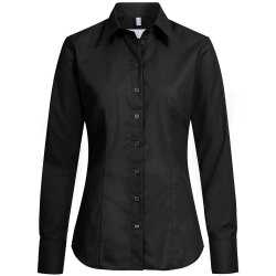 Greiff Corporate Bluse Damen BASIC Regular-Fit Schwarz 38