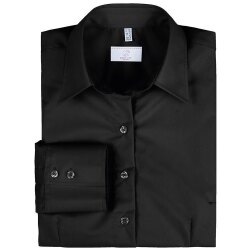 Greiff Corporate Bluse Damen BASIC Regular-Fit Schwarz 38