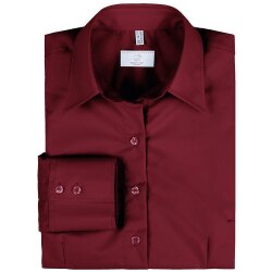 Greiff Corporate Bluse Damen BASIC Regular-Fit Bordeaux 36