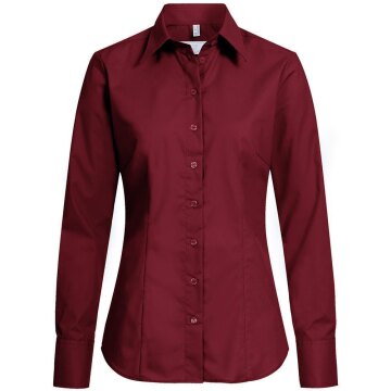 Greiff Corporate Bluse Damen BASIC Regular-Fit Bordeaux 48