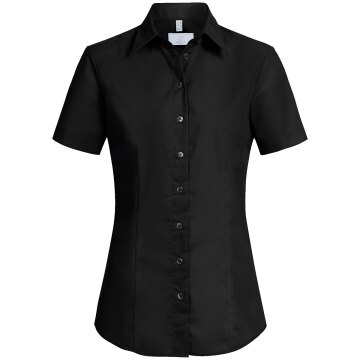 Greiff Corporate Bluse Damen BASIC Regular-Fit Schwarz 44