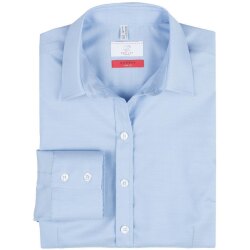 Greiff Modern with 37.5® Damen Bluse Langarm Kent Slim-Fit Hellblau 34