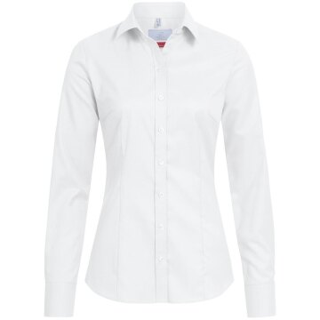 Greiff Modern with 37.5® Damen Bluse Langarm Kent Slim-Fit Weiß 34