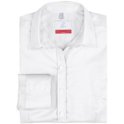 Greiff Modern with 37.5® Damen Bluse Langarm Kent Slim-Fit Weiß 34