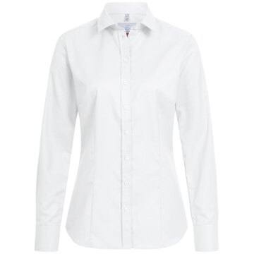 Greiff Modern with 37.5® Damen Bluse Langarm Kent Regular Fit Weiß 32