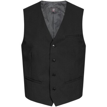 Greiff Corporate Herren Weste V-Ausschnitt Regular Fit Schwarz 48