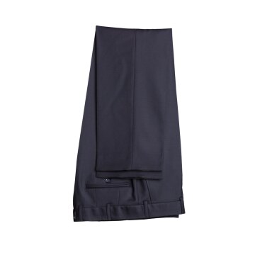 Atelier Torino BUSINESS mix & match Herren Hose Bügelfalten Classic Fit Schurwolle Dunkelblau Marine