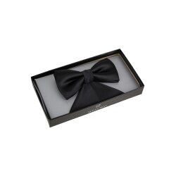 Wilvorst CLASSICs Herren Schleife Einstecktuch Schwarz