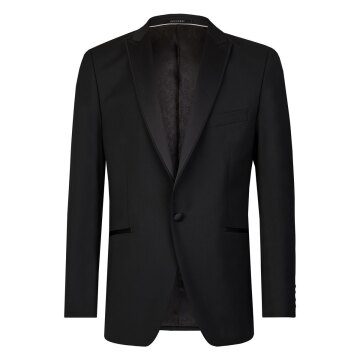 Wilvorst CLASSICs Herren Smokingsakko Revers Drop8 Schwarz