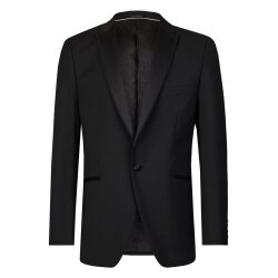 Wilvorst CLASSICs Herren Smokingsakko Revers Drop8 Schwarz