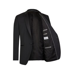 Wilvorst CLASSICs Herren Smokingsakko Revers Drop8 Schwarz