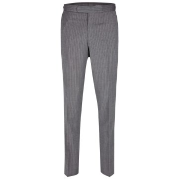 Wilvorst Herren Cut-Stresemannhose Modern-Fit Grau gestreift 94
