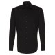 Seidensticker BUSINESS Herren Hemd Langarm Kent Regular Schwarz