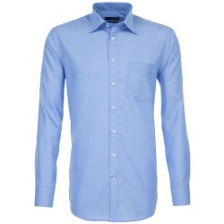 Seidensticker Herren Hemd Langarm Kent Regular Mittelblau