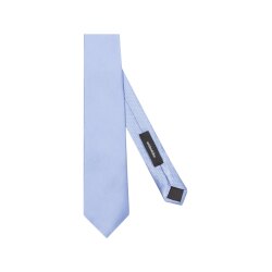 Seidensticker TIES Krawatte 7cm schmale-Form Seide Twill Hellblau