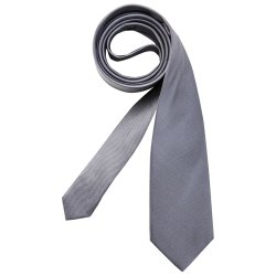 Seidensticker TIE Krawatte 7 cm schmale Form Seide Twill Öko-Tex Silber