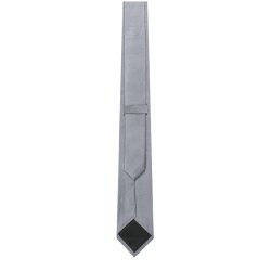 Seidensticker TIES Krawatte 7cm schmale-Form Seide Twill Silber
